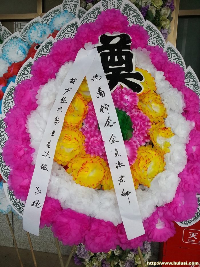 葫芦丝巴乌专业论坛敬献的花圈.jpg